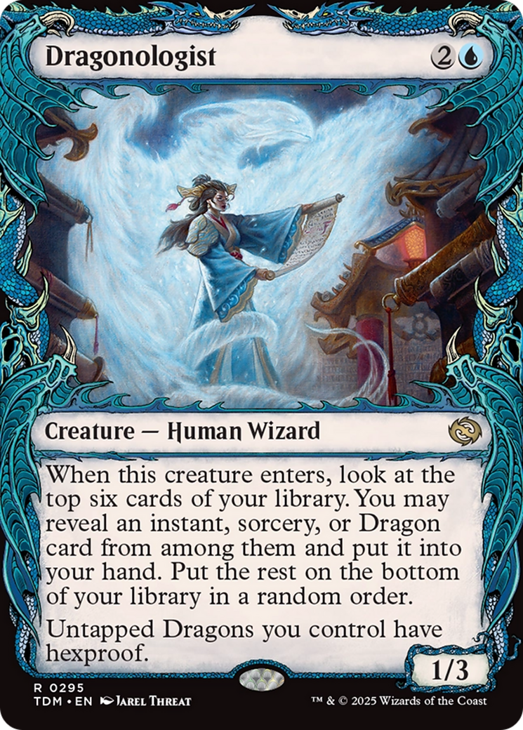 Dragonologist (TDM-295) [Tarkir: Dragonstorm]: (Showcase) Foil