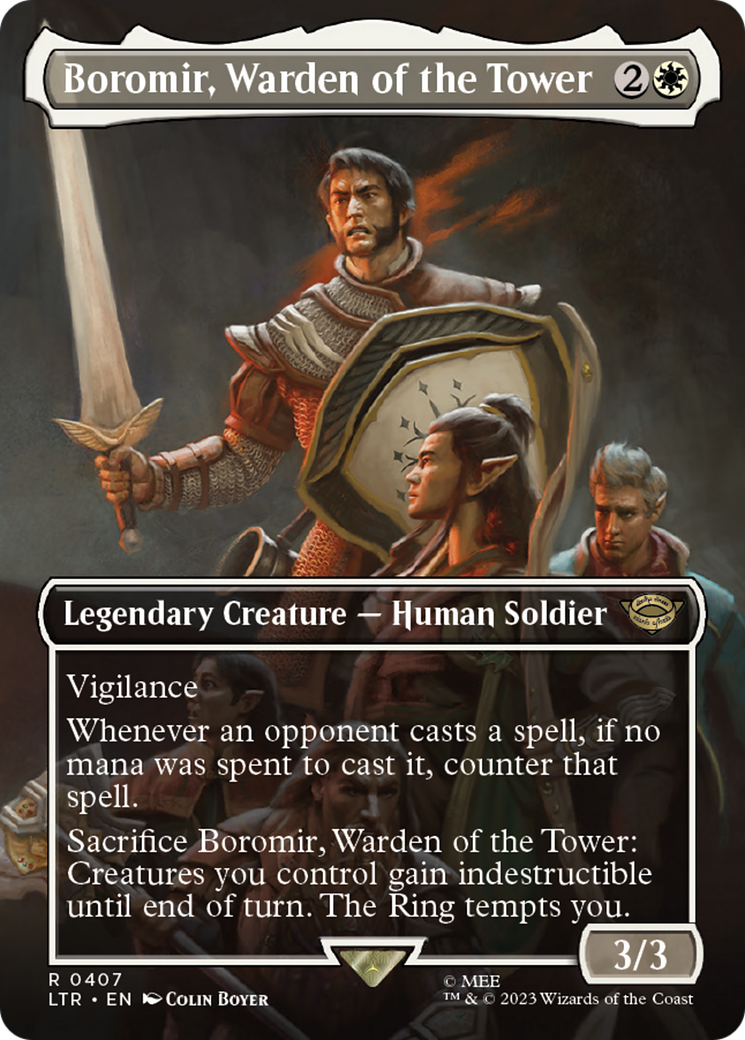 Boromir, Warden of the Tower (LTR-407) [The Lord of the Rings: Tales of Middle-earth] (Borderless)