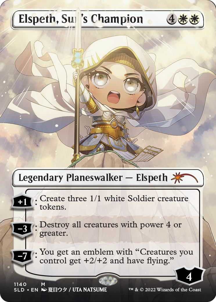 Elspeth, Sun's Champion (Borderless) (SLD-1140) (Borderless) [Secret Lair Drop]