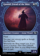 Gandalf, Friend of the Shire (LTR-800) [The Lord of the Rings: Tales of Middle-earth]: (Showcase) (Borderless) Foil