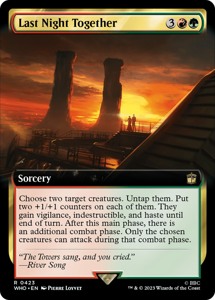 Last Night Together (WHO-423) [Doctor Who]: (Extended Art) Foil