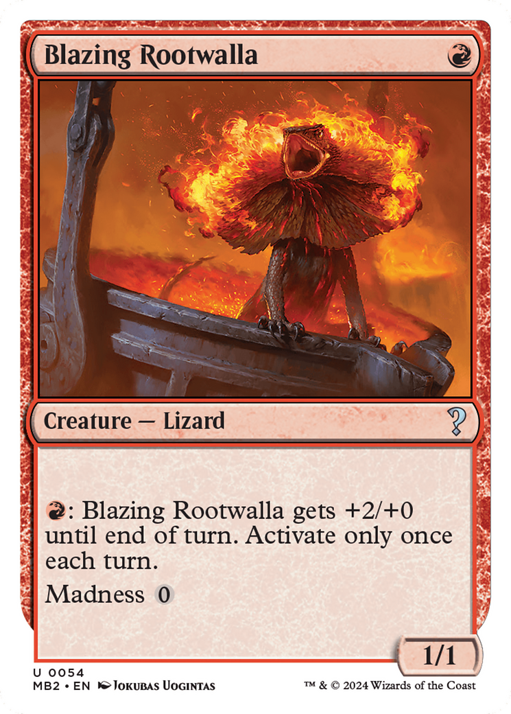 Blazing Rootwalla (MB2-054) [Mystery Booster 2]