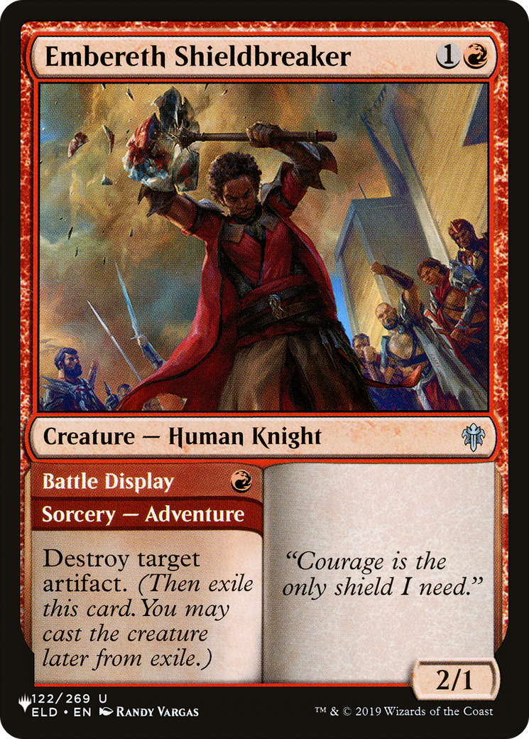 Embereth Shieldbreaker // Battle Display (LIST-ELD-122) [The List]