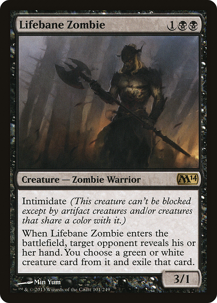 Lifebane Zombie (M14-101) [Magic 2014]