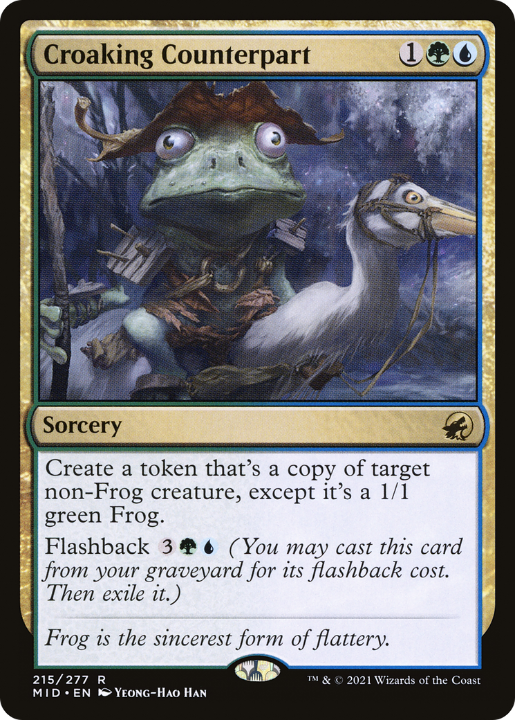 Croaking Counterpart (MID-215) [Innistrad: Midnight Hunt] Foil