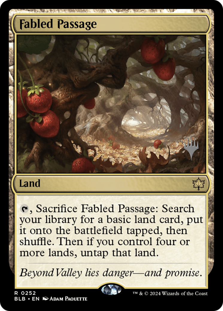 Fabled Passage (PPBLB-252P) [Bloomburrow Promos] Foil