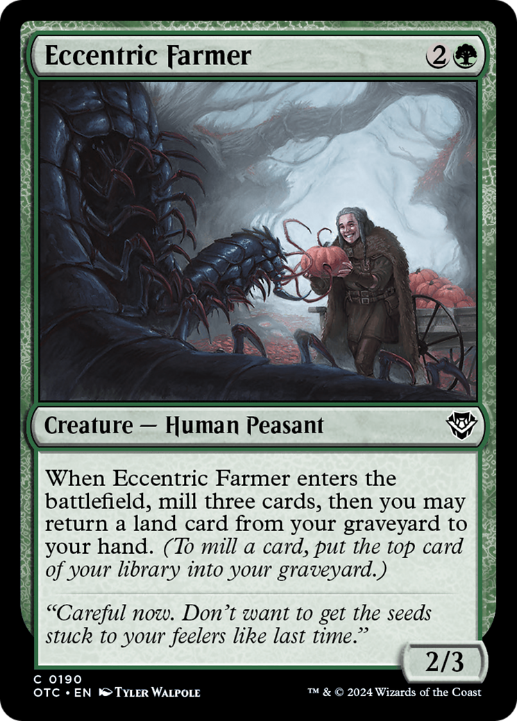 Eccentric Farmer (OTC-190) [Outlaws of Thunder Junction Commander]