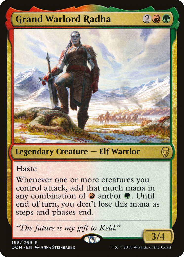 Grand Warlord Radha (DOM-195) [Dominaria] Foil