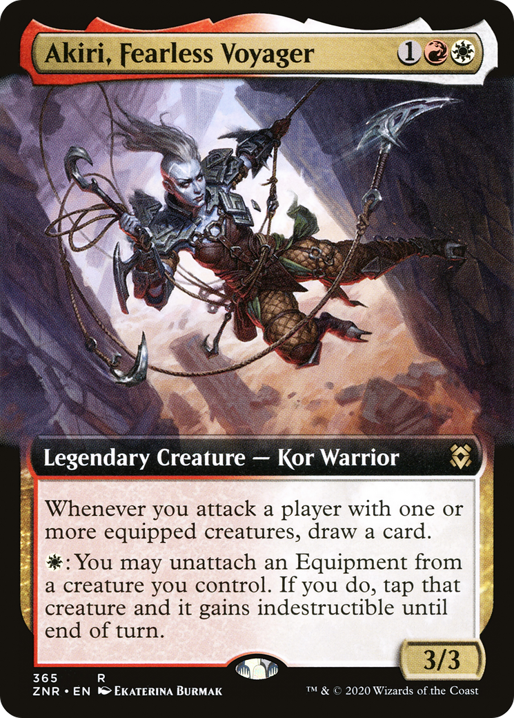 Akiri, Fearless Voyager (Extended Art) (ZNR-365) [Zendikar Rising]