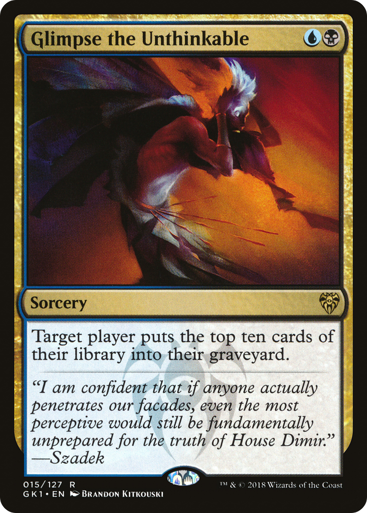 Glimpse the Unthinkable (GR1-015) [GRN Guild Kit]