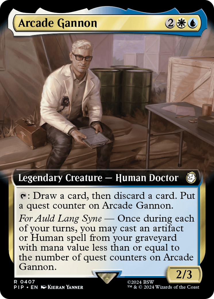 Arcade Gannon (PIP-407) [Fallout]: (Extended Art) Foil