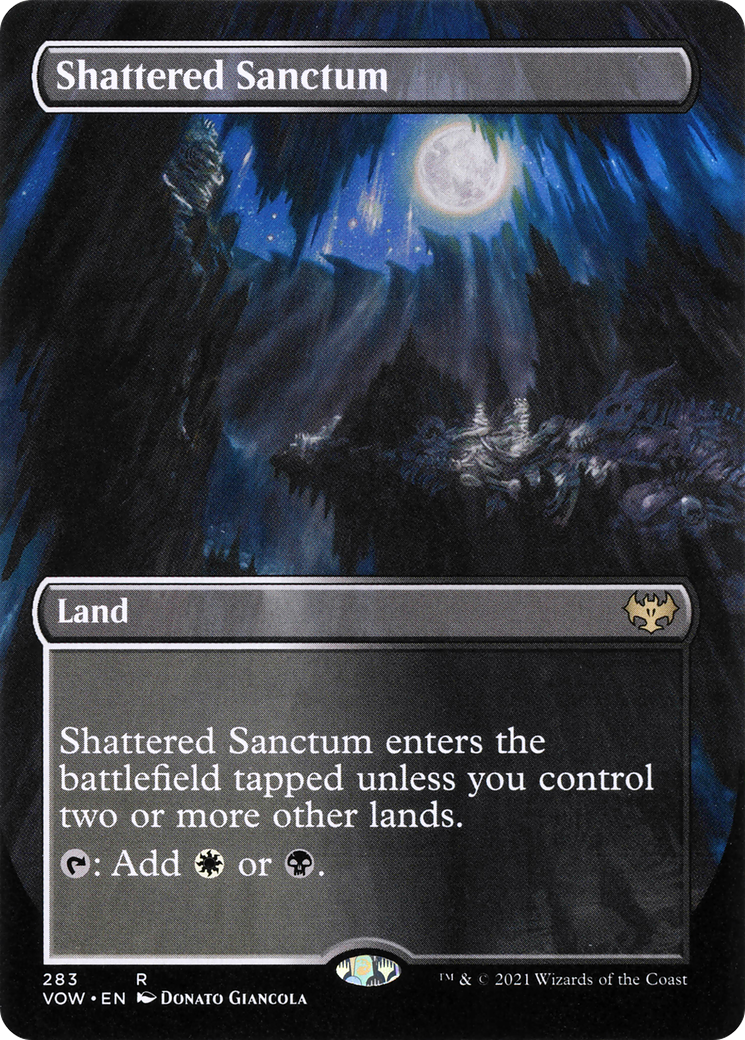 Shattered Sanctum (Borderless) (VOW-283) (Borderless) [Innistrad: Crimson Vow]