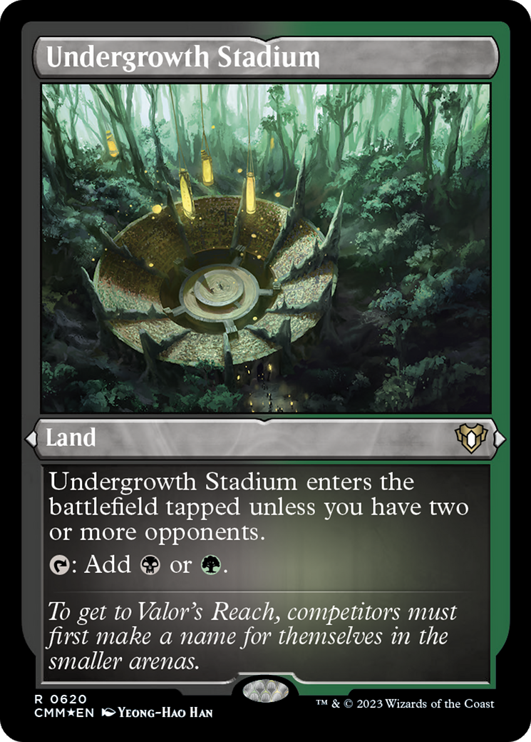 Undergrowth Stadium (CMM-620) [Commander Masters] Etched Foil