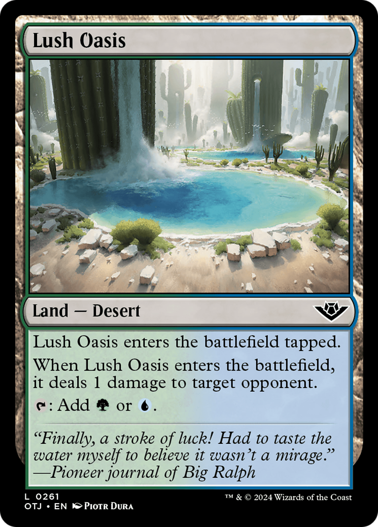 Lush Oasis (OTJ-261) [Outlaws of Thunder Junction] Foil
