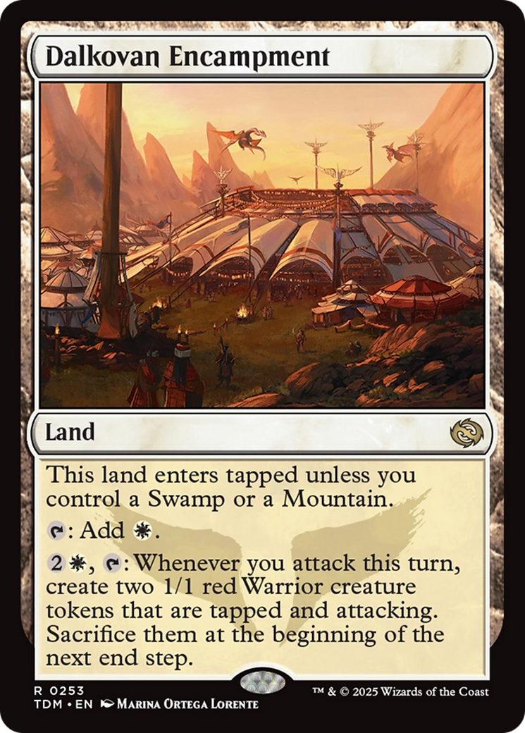 Dalkovan Encampment (TDM-253) [Tarkir: Dragonstorm] Foil