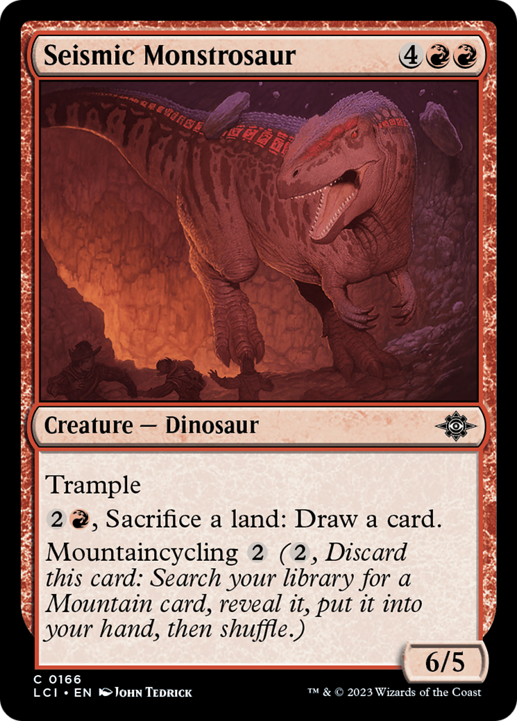 Seismic Monstrosaur (LCI-166) [The Lost Caverns of Ixalan] Foil
