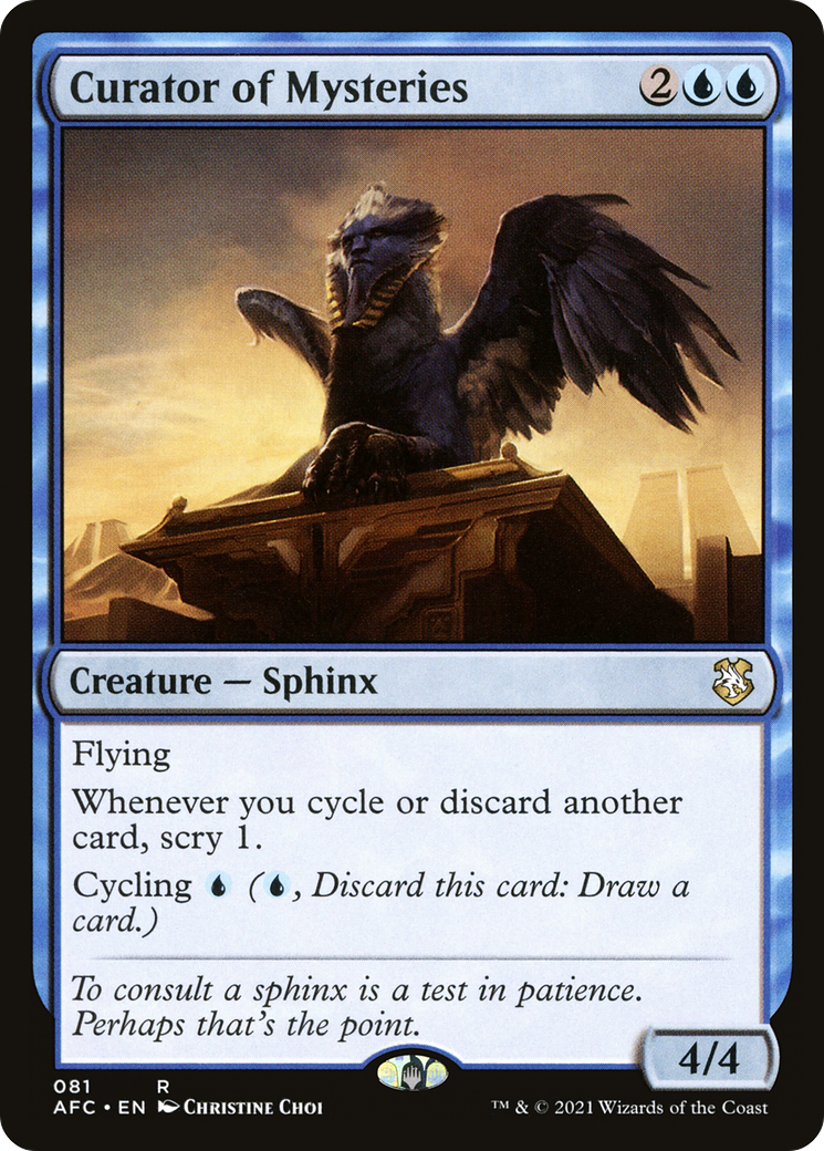 Curator of Mysteries (AFC-081) [Forgotten Realms Commander]