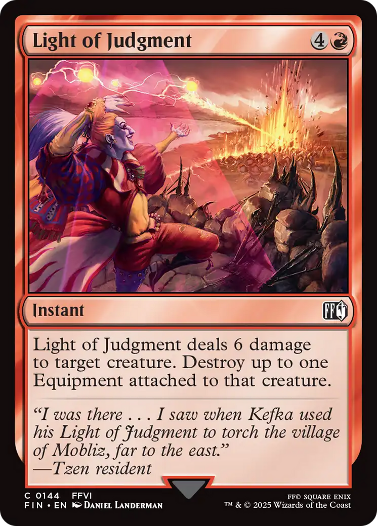 Light of Judgment (FIN-144) [FINAL FANTASY] Foil