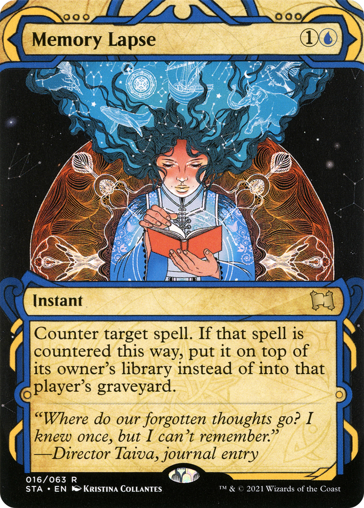 Memory Lapse (STA-016) [Strixhaven Mystical Archive]: (Showcase) (Borderless)