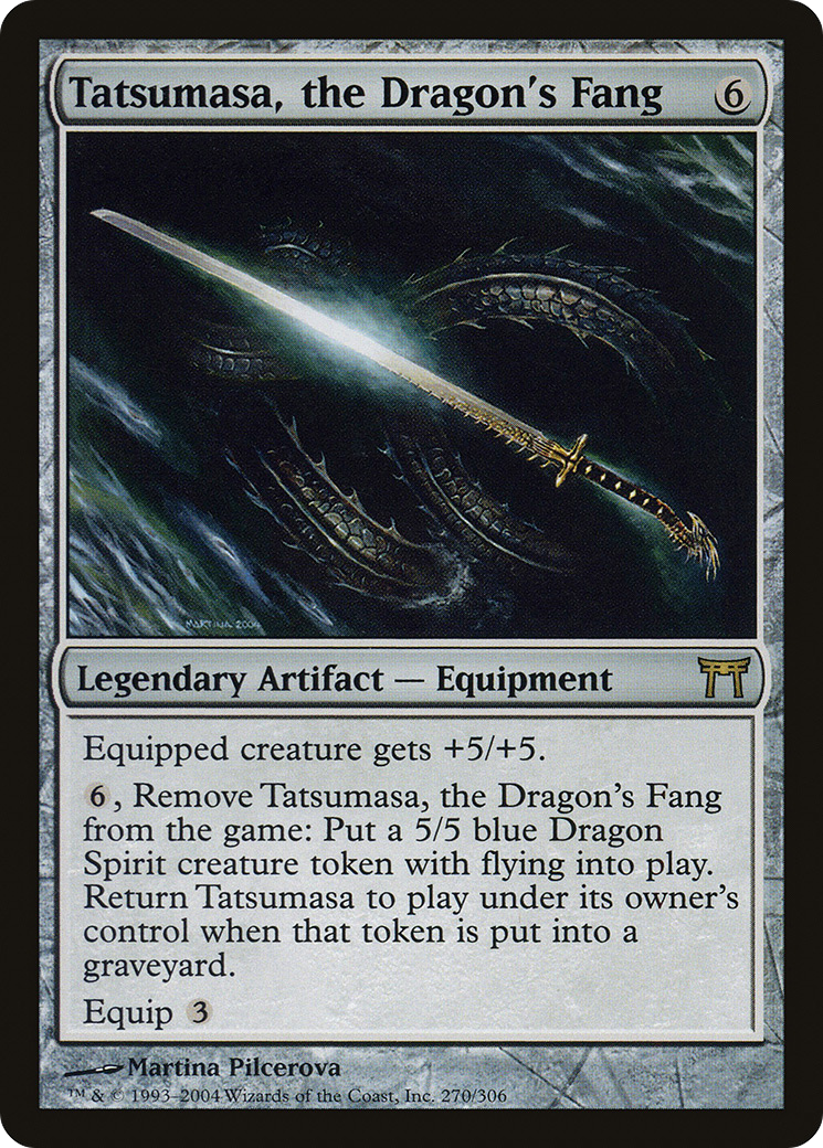 Tatsumasa, the Dragon's Fang (CHK-270) [Champions of Kamigawa]