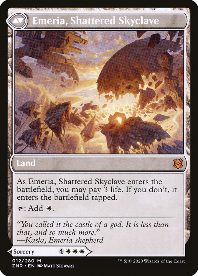 Emeria's Call // Emeria, Shattered Skyclave (ZNR-012) [Zendikar Rising] Foil