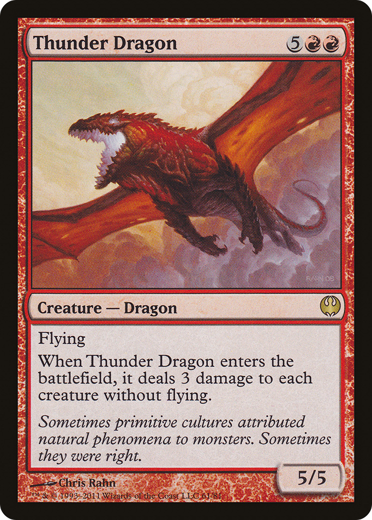 Thunder Dragon (DDG-061) [Duel Decks: Knights vs. Dragons]