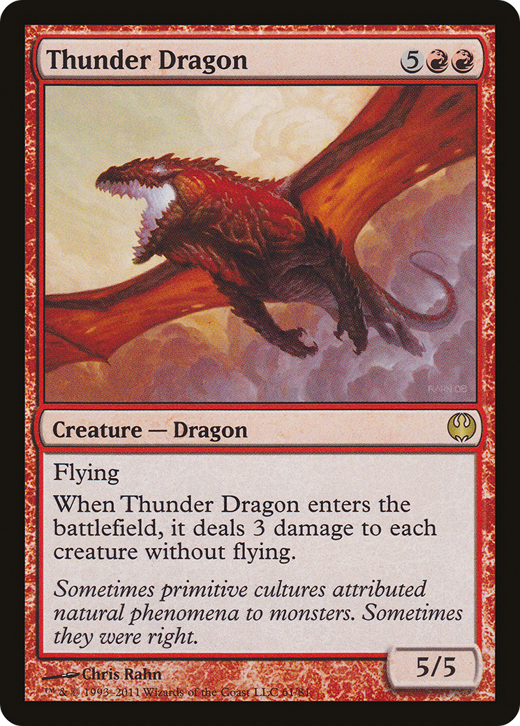 Thunder Dragon (DDG-061) [Duel Decks: Knights vs. Dragons]