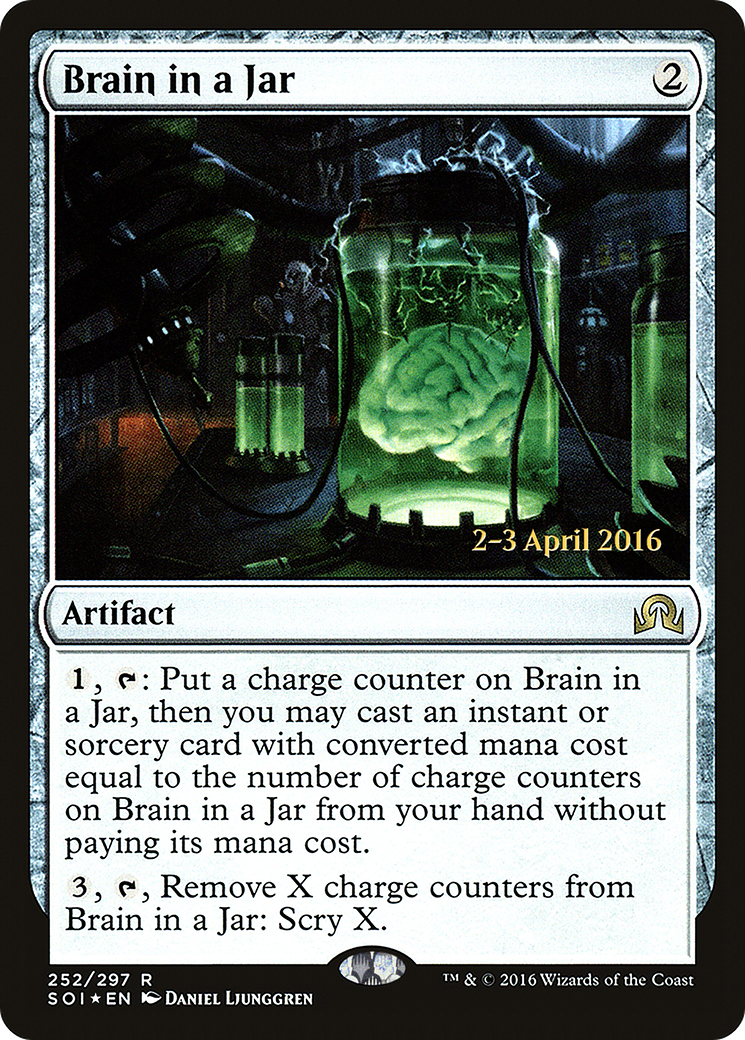 Brain in a Jar (PRE-252S) [Shadows over Innistrad Promos] Foil