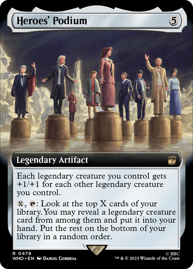 Heroes' Podium (WHO-479) [Doctor Who]: (Extended Art) Foil