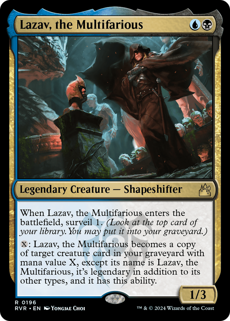 Lazav, the Multifarious (RVR-196) [Ravnica Remastered] Foil