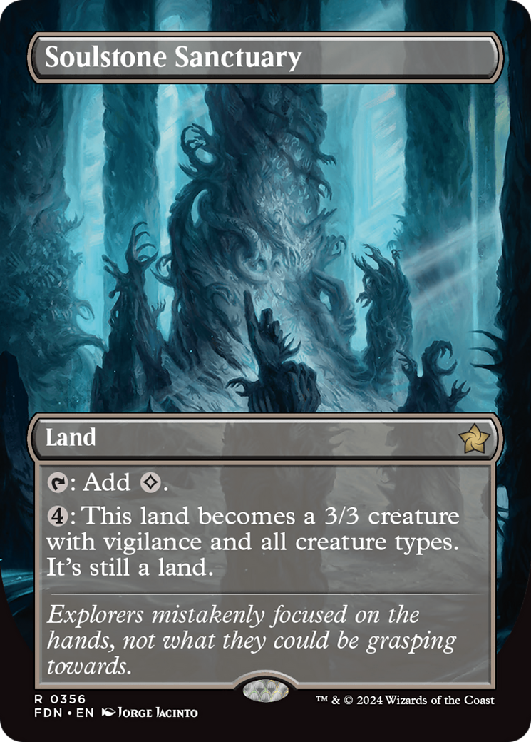 Soulstone Sanctuary (FDN-356) [Foundations] (Borderless) Foil