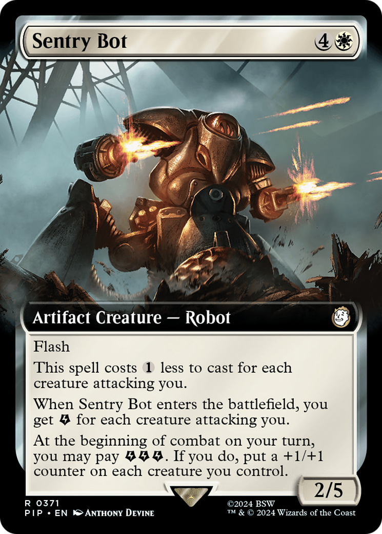 Sentry Bot (PIP-371) [Fallout]: (Extended Art) Foil