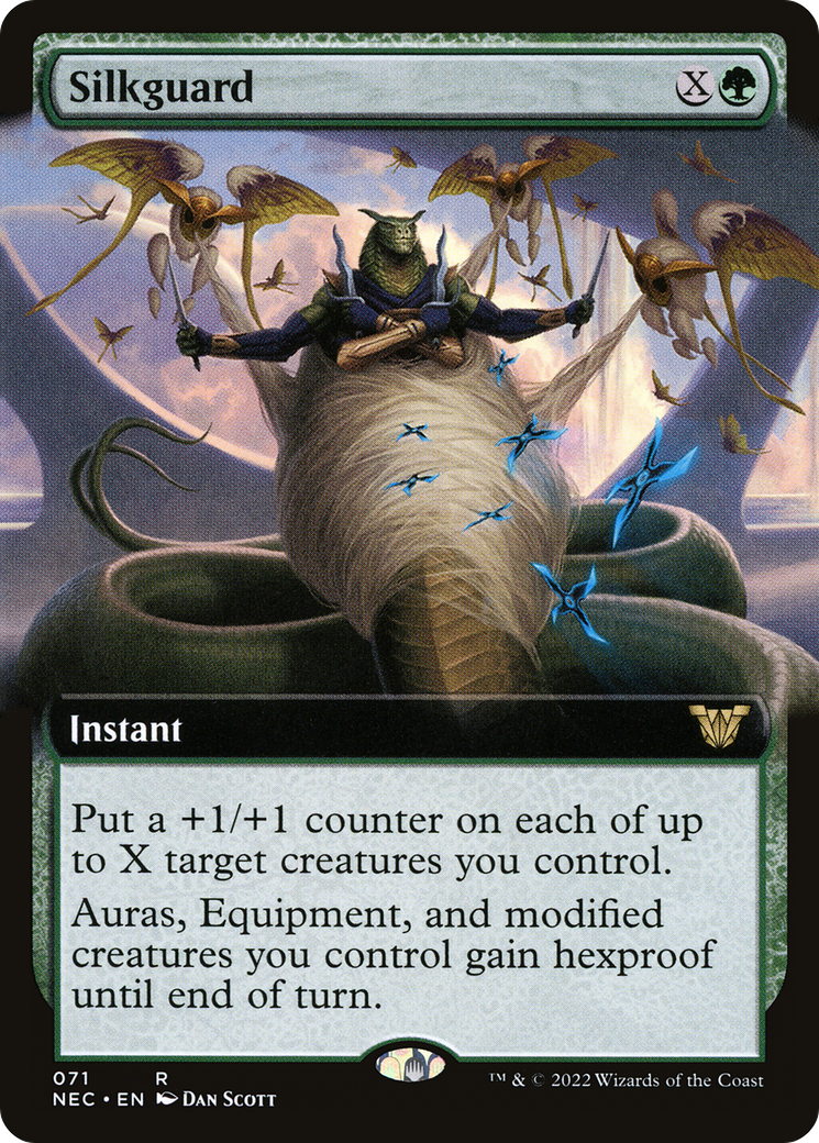 Silkguard (Extended Art) (NEC-071) [Neon Dynasty Commander]