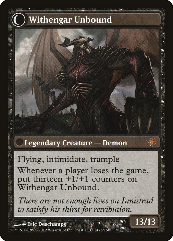Elbrus, the Binding Blade // Withengar Unbound (DKA-147) [Dark Ascension]: (Double Faced Transform) Foil