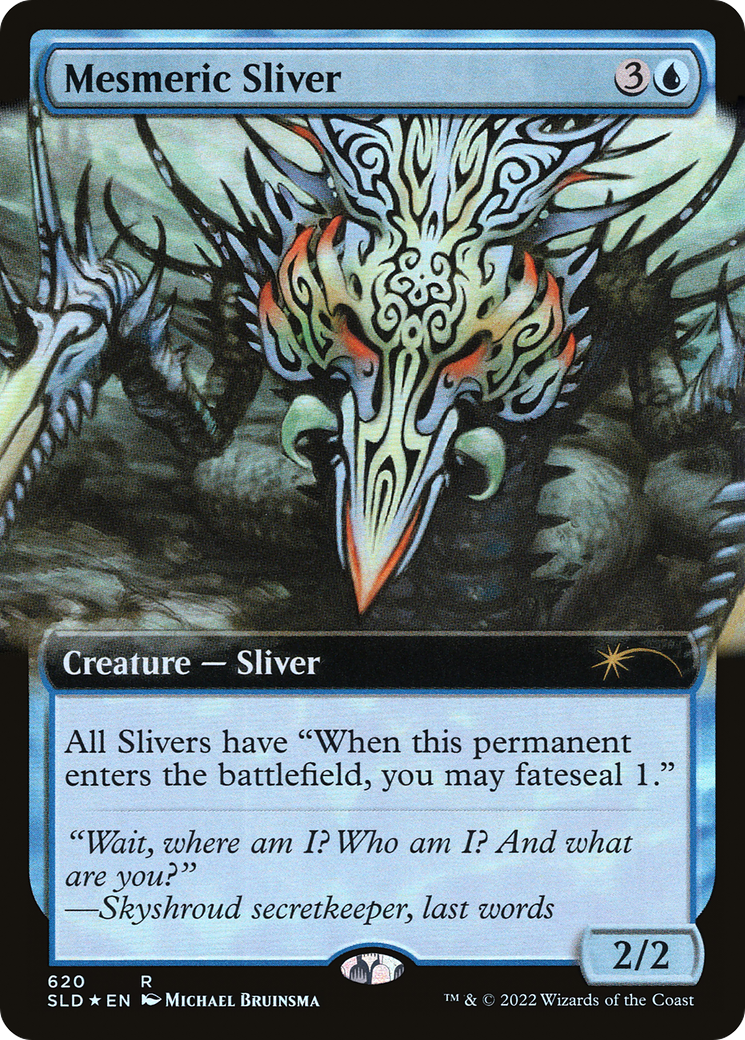 Mesmeric Sliver (Extended Art) (SLD-620) [Secret Lair Drop] Foil