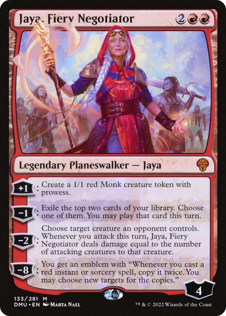 Jaya, Fiery Negotiator (PPDMU-133) [Promo Pack: Dominaria United Promos]