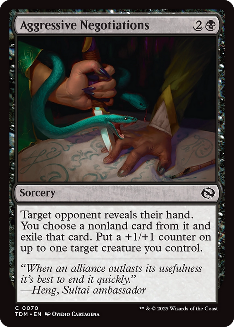 Aggressive Negotiations (TDM-070) [Tarkir: Dragonstorm]