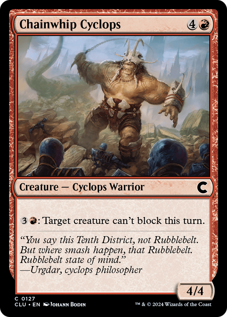 Chainwhip Cyclops (CLU-127) [Ravnica: Clue Edition]