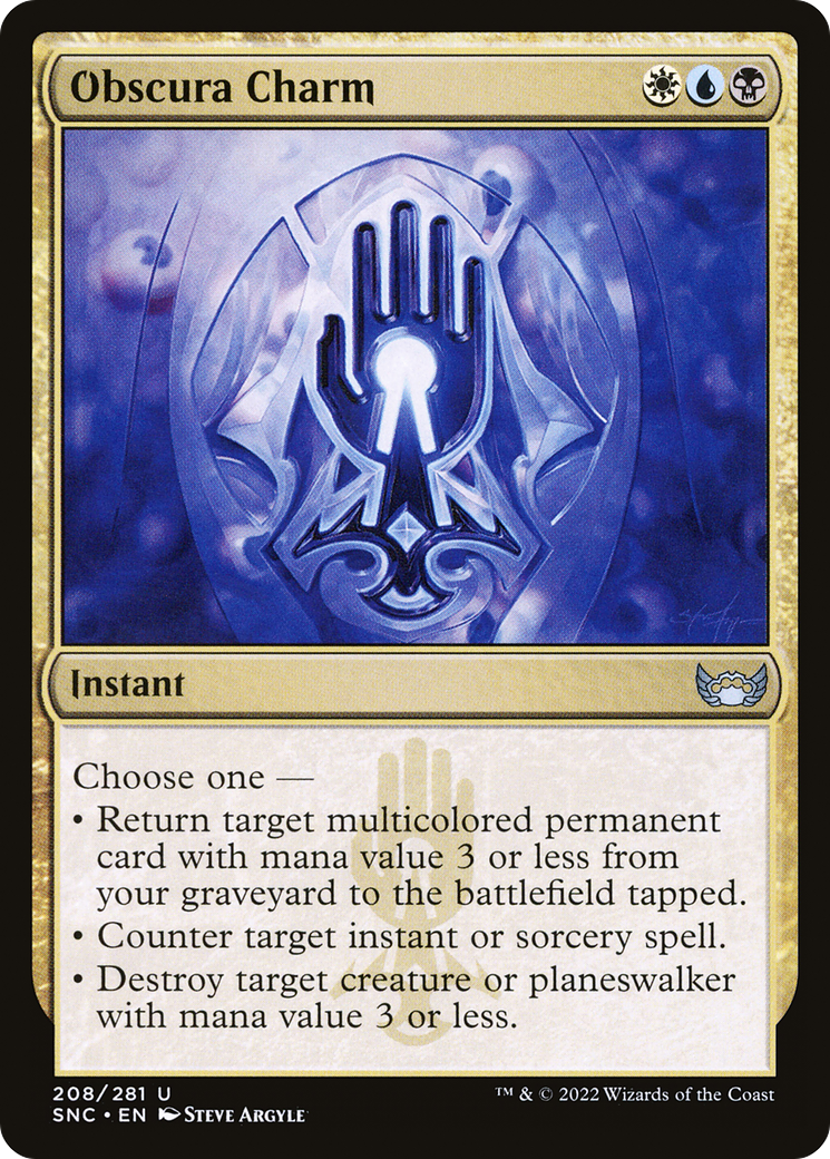 Obscura Charm (SNC-208) [Streets of New Capenna] Foil