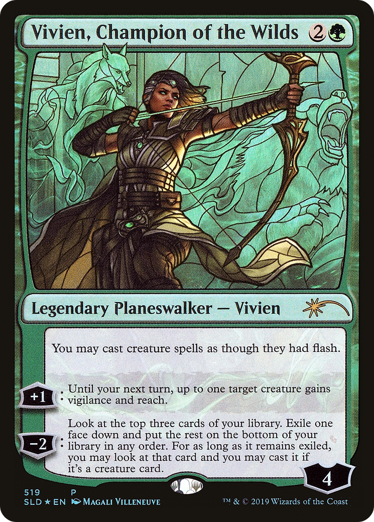 Vivien, Champion of the Wilds (SLD-519) [Secret Lair Drop] Foil