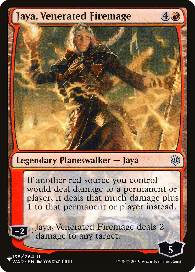 Jaya, Venerated Firemage (LIST-WAR-135) [The List]