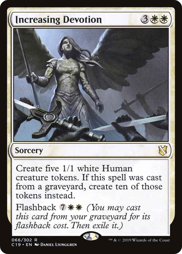Increasing Devotion (C19-066) [Commander 2019]
