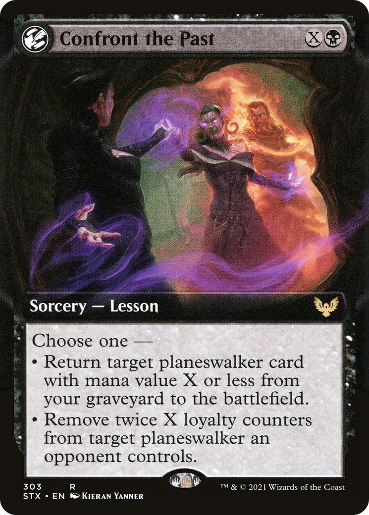 Confront the Past (Extended Art) (STX-303) [Strixhaven: School of Mages]