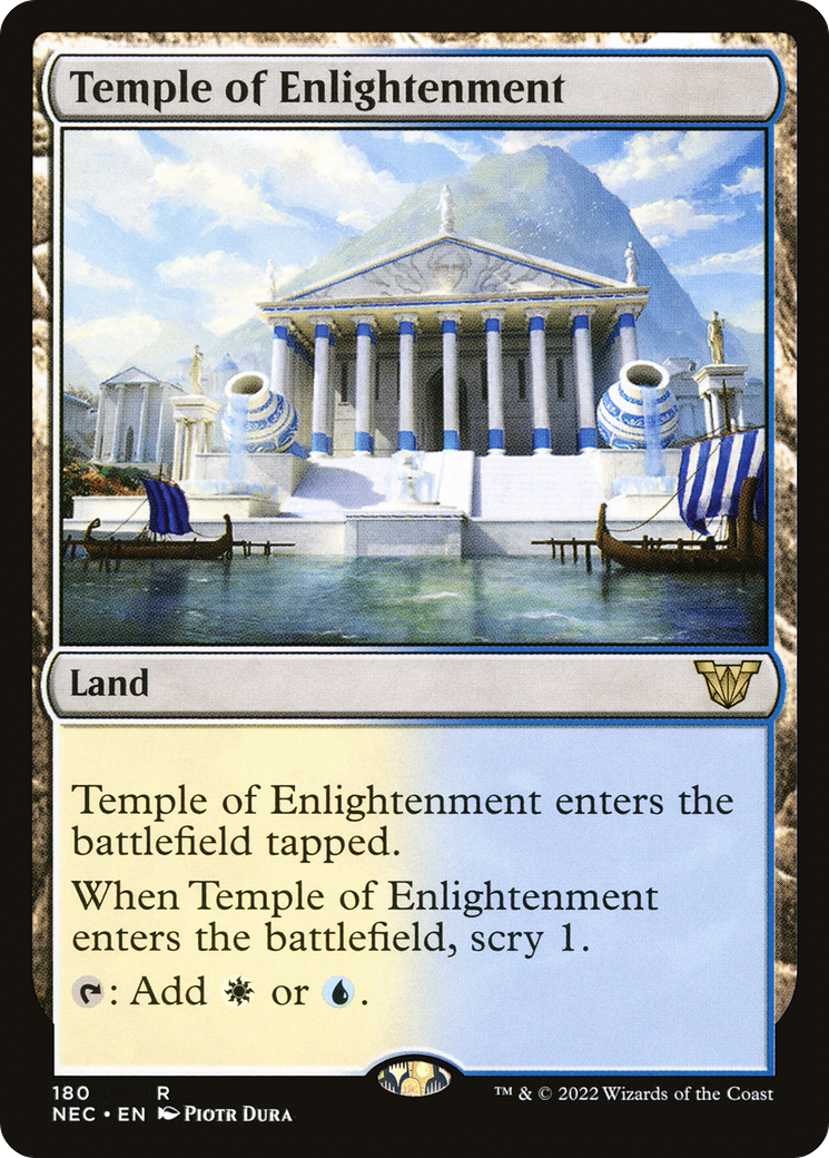 Temple of Enlightenment (NEC-180) [Neon Dynasty Commander]