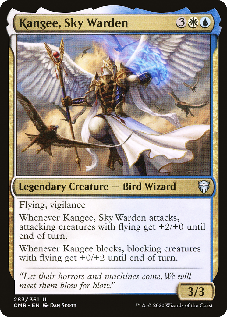 Kangee, Sky Warden (CMR-283) [Commander Legends] Foil