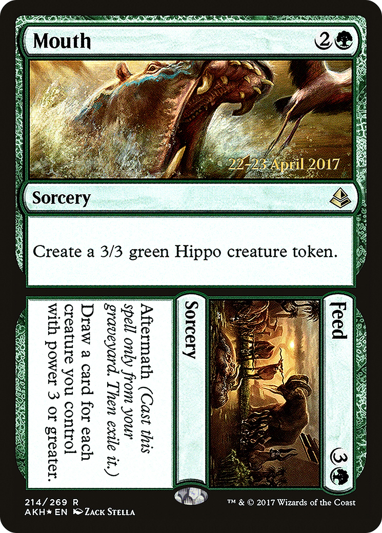 Mouth // Feed (PRE-214S) [Amonkhet Promos] Foil