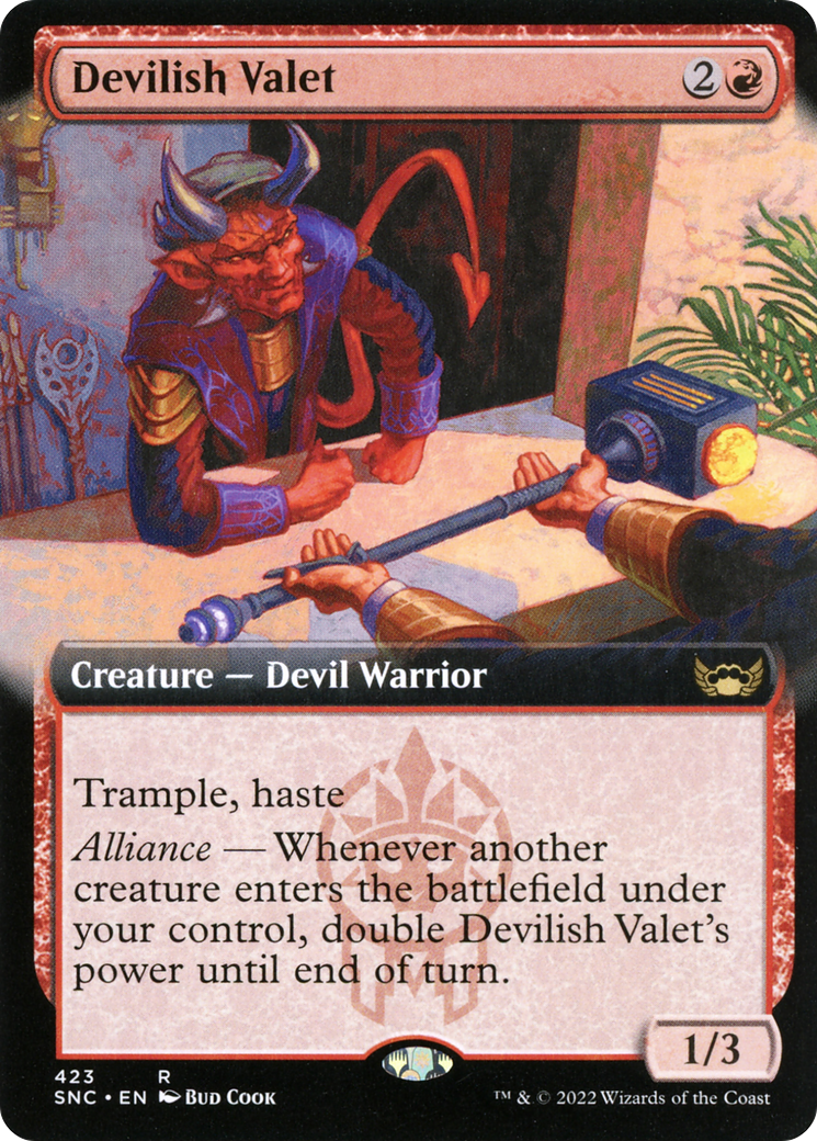 Devilish Valet (SNC-423) [Streets of New Capenna]: (Extended Art)