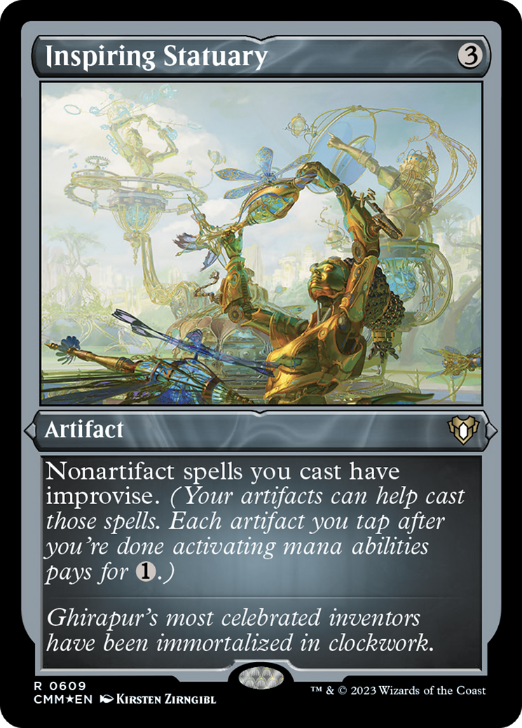 Inspiring Statuary (CMM-609) [Commander Masters] Etched Foil