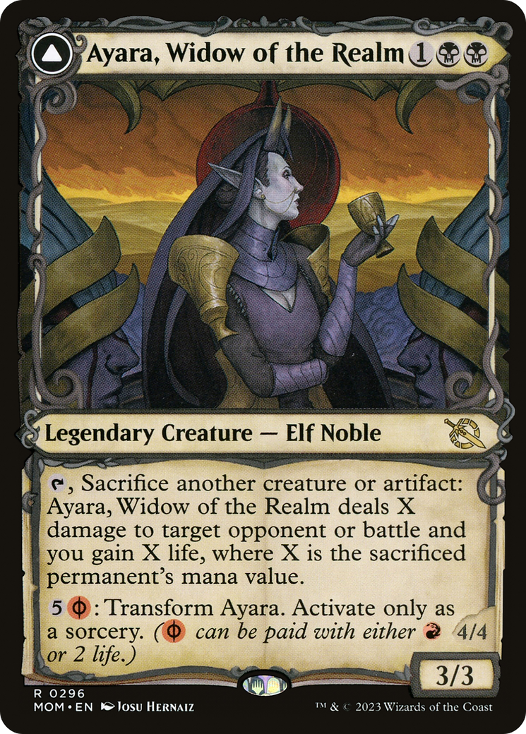 Ayara, Widow of the Realm (Showcase) (MOM-296) [March of the Machine]