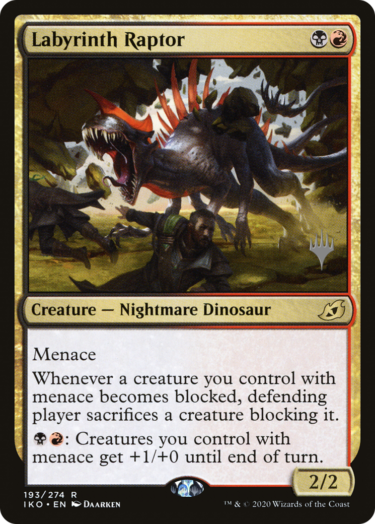 Labyrinth Raptor (PPIKO-193P) [Ikoria: Lair of Behemoths Promos]